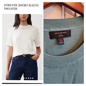NWOT Banana Republic Men's Short-Sleeve Sweater